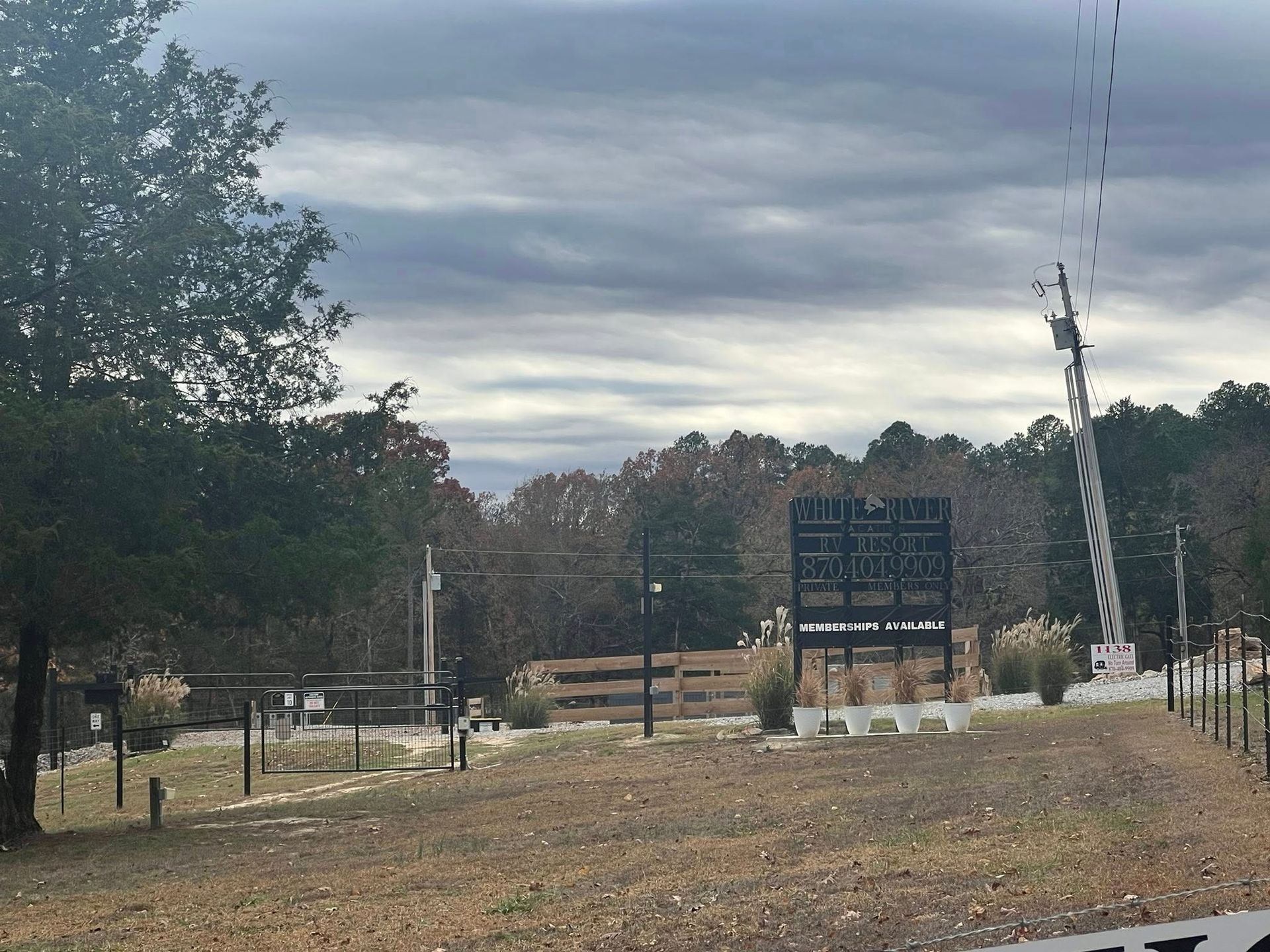White River Vacation RV Resort sign